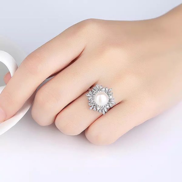 Silver Pearl Ring