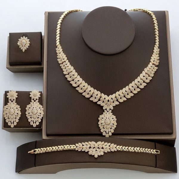 18k Gold Plated Zirconium Set