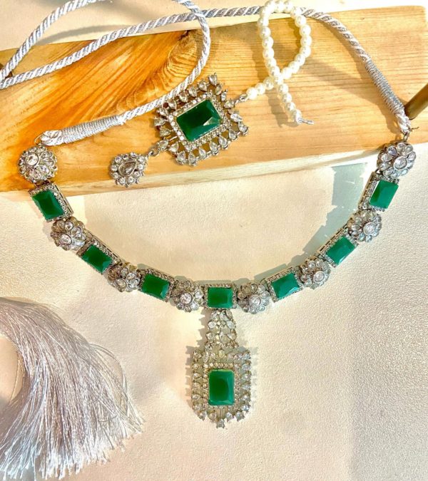 Emerald Green Bridal Set