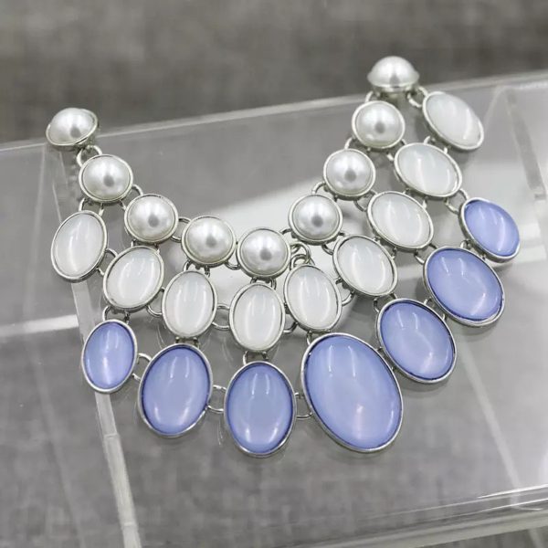 Pearl Blue Neck Choker